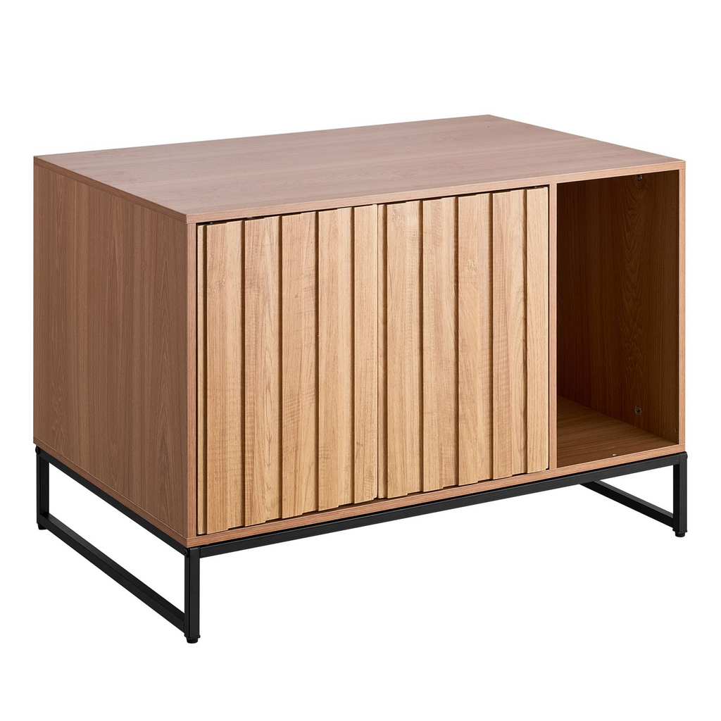 Glamorous Pups : VEVOR Cat Litter Box Enclosure Furniture – 31.5" Hidden Litter Box Cabinet with Scratch Pad & Storage | Waterproof Cat Washroom End Table & Cat House for Bedroom or Living Room