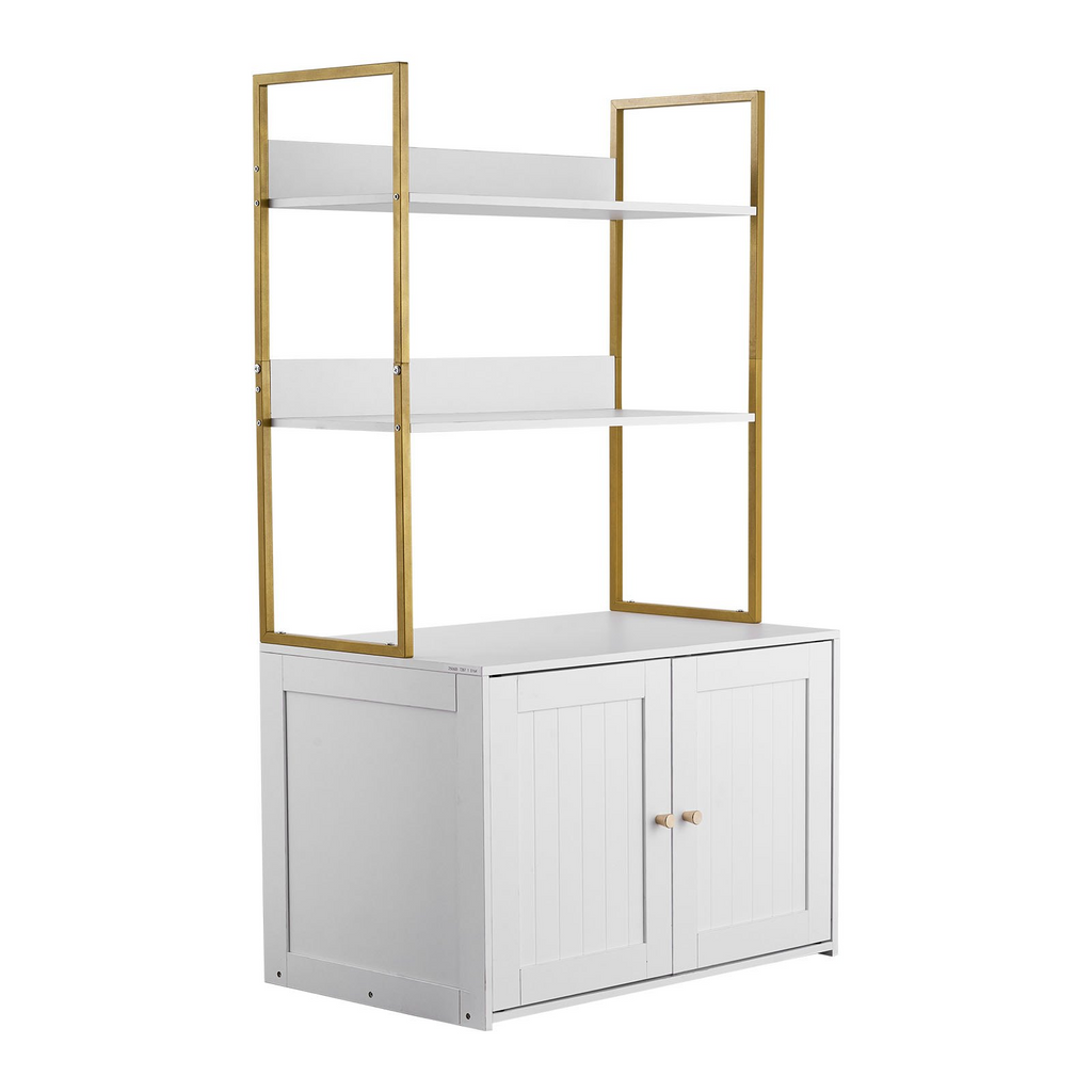 Glamorous Pups : VEVOR Cat Litter Box Enclosure Furniture – 27.6" Hidden Litter Box Cabinet with Metal Legs & 2-Tier Storage Shelves | Waterproof Cat Washroom Cat House for Living Room