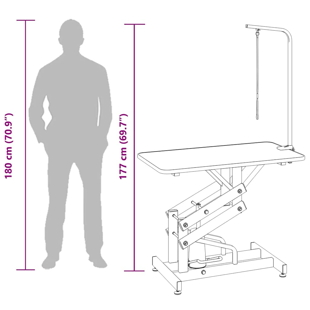Glamorous Pups : vidaXL Grooming Table Black