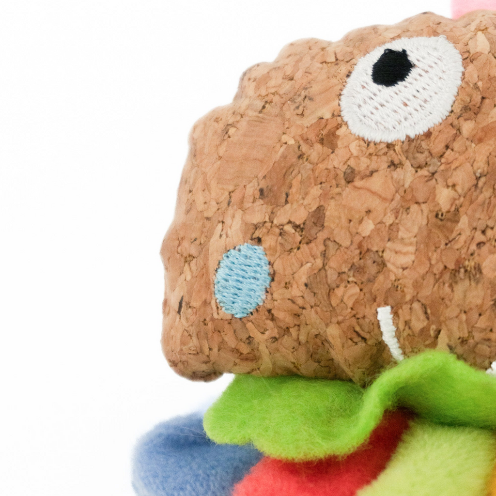 Glamorous Pups : Multi Colored Cat Cork Toy