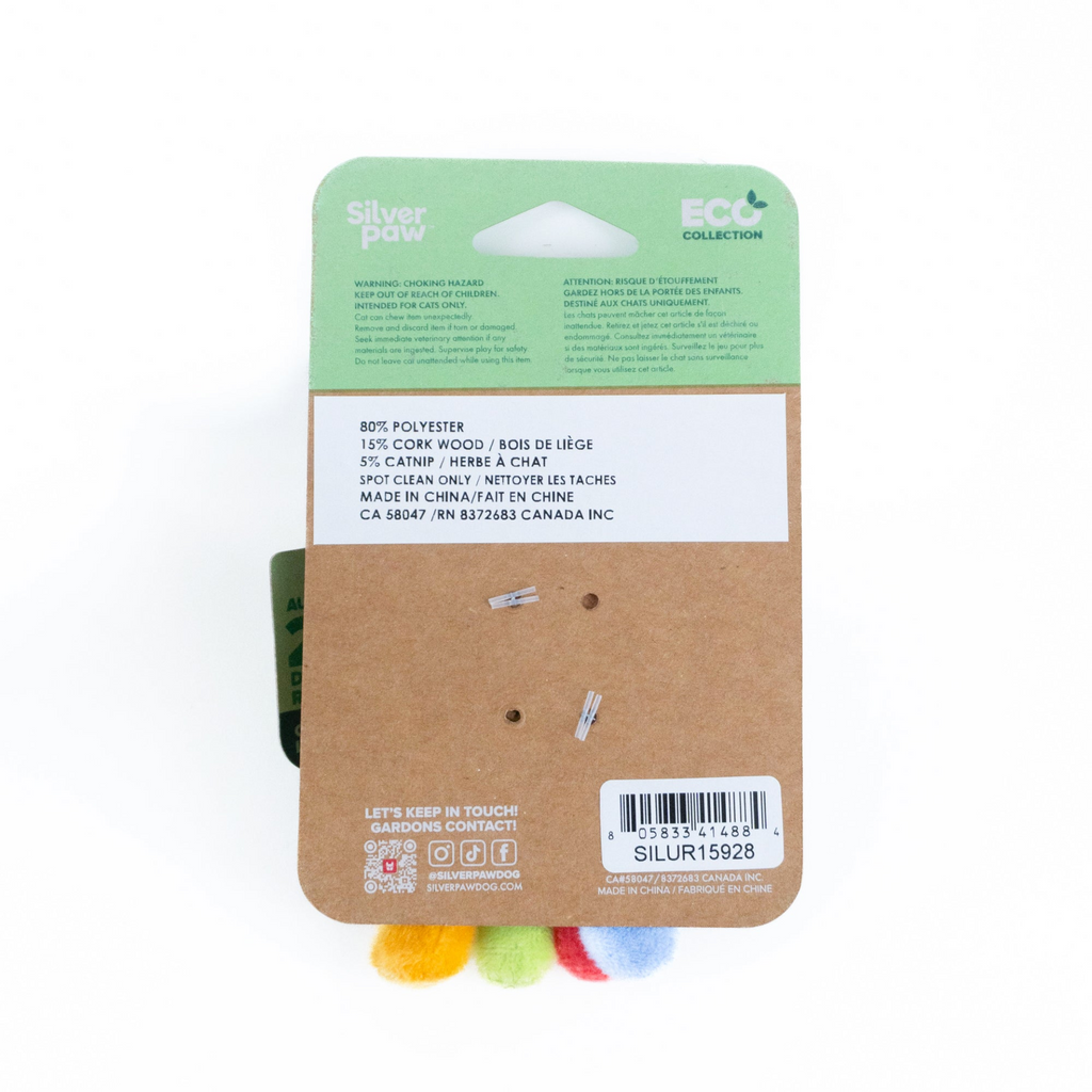 Glamorous Pups : Multi Colored Cat Cork Toy