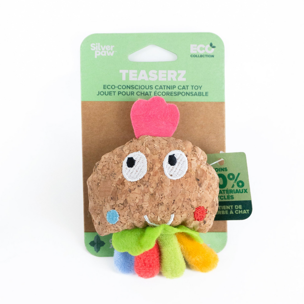 Glamorous Pups : Multi Colored Cat Cork Toy