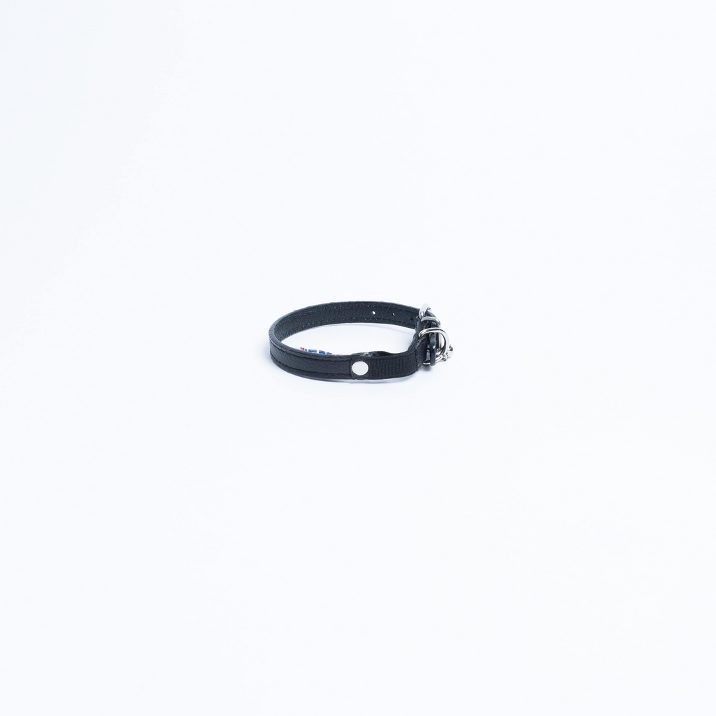 Glamorous Pups : Alpine Genuine Leather Breakaway Cat Collar – Soft, Lightweight, Safety Bell Design in 6 Colors