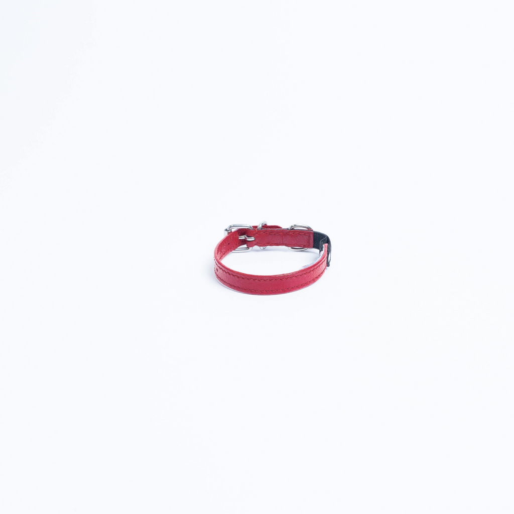 Glamorous Pups : Alpine Genuine Leather Breakaway Cat Collar – Soft, Lightweight, Safety Bell Design in 6 Colors