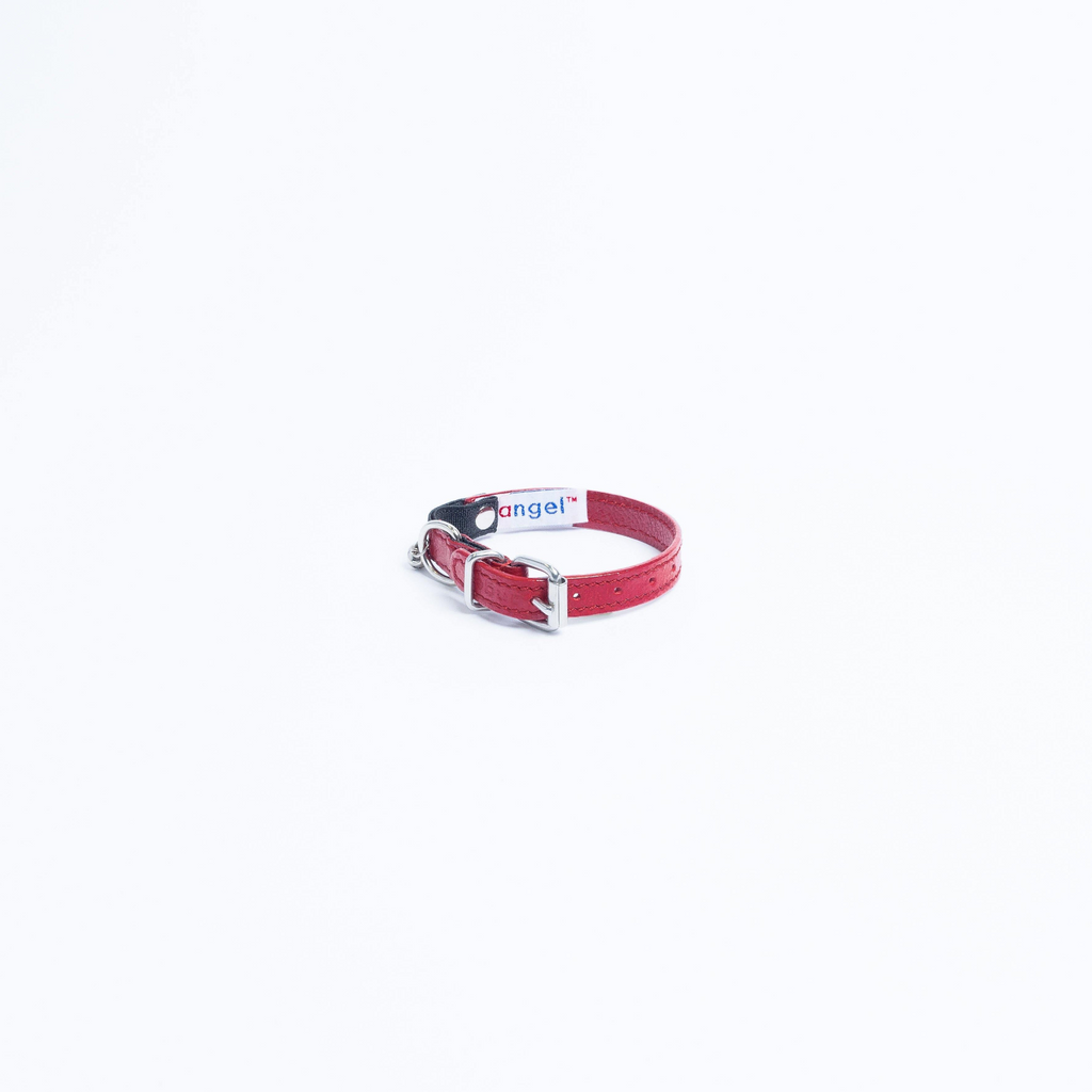 Glamorous Pups : Alpine Genuine Leather Breakaway Cat Collar – Soft, Lightweight, Safety Bell Design in 6 Colors