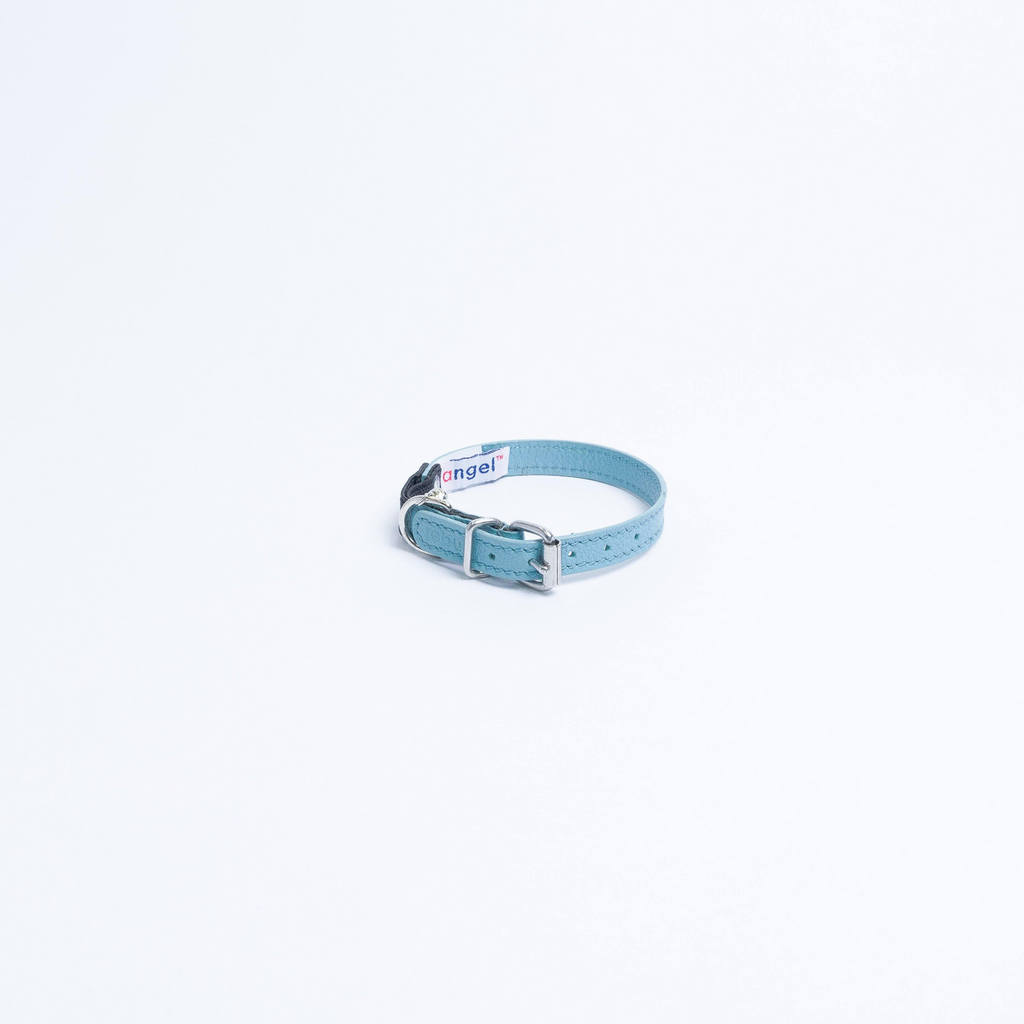 Glamorous Pups : Alpine Genuine Leather Breakaway Cat Collar – Soft, Lightweight, Safety Bell Design in 6 Colors