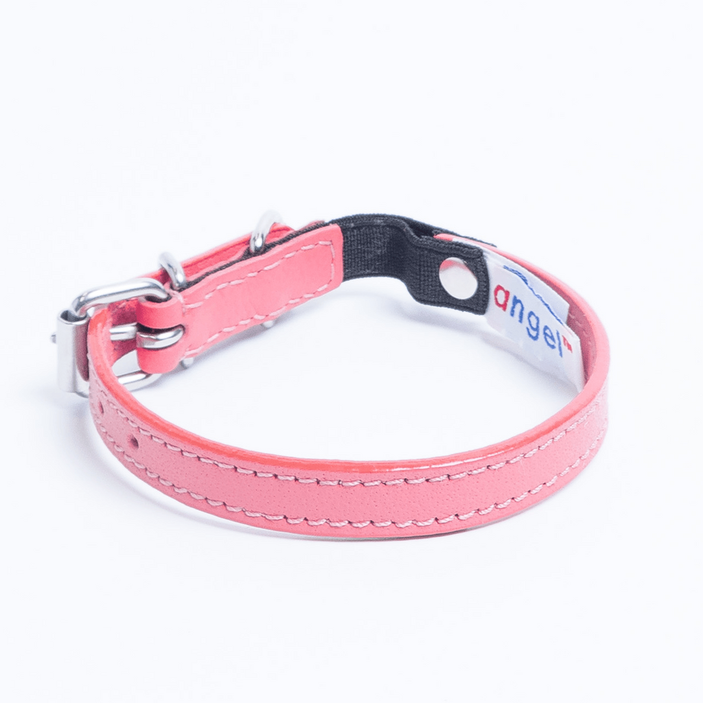 Glamorous Pups : Alpine Genuine Leather Breakaway Cat Collar – Soft, Lightweight, Safety Bell Design in 6 Colors