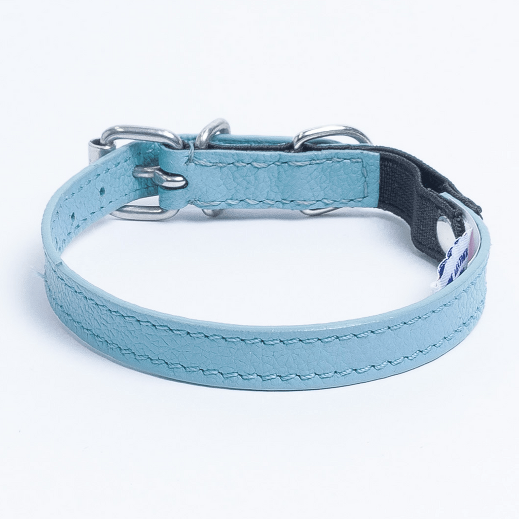 Glamorous Pups : Alpine Genuine Leather Breakaway Cat Collar – Soft, Lightweight, Safety Bell Design in 6 Colors