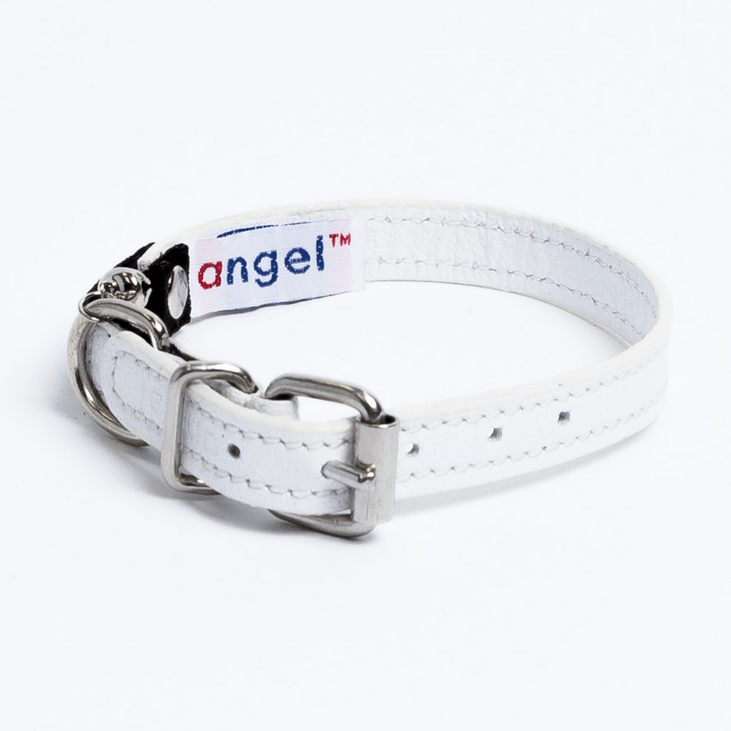 Glamorous Pups : Alpine Genuine Leather Breakaway Cat Collar – Soft, Lightweight, Safety Bell Design in 6 Colors