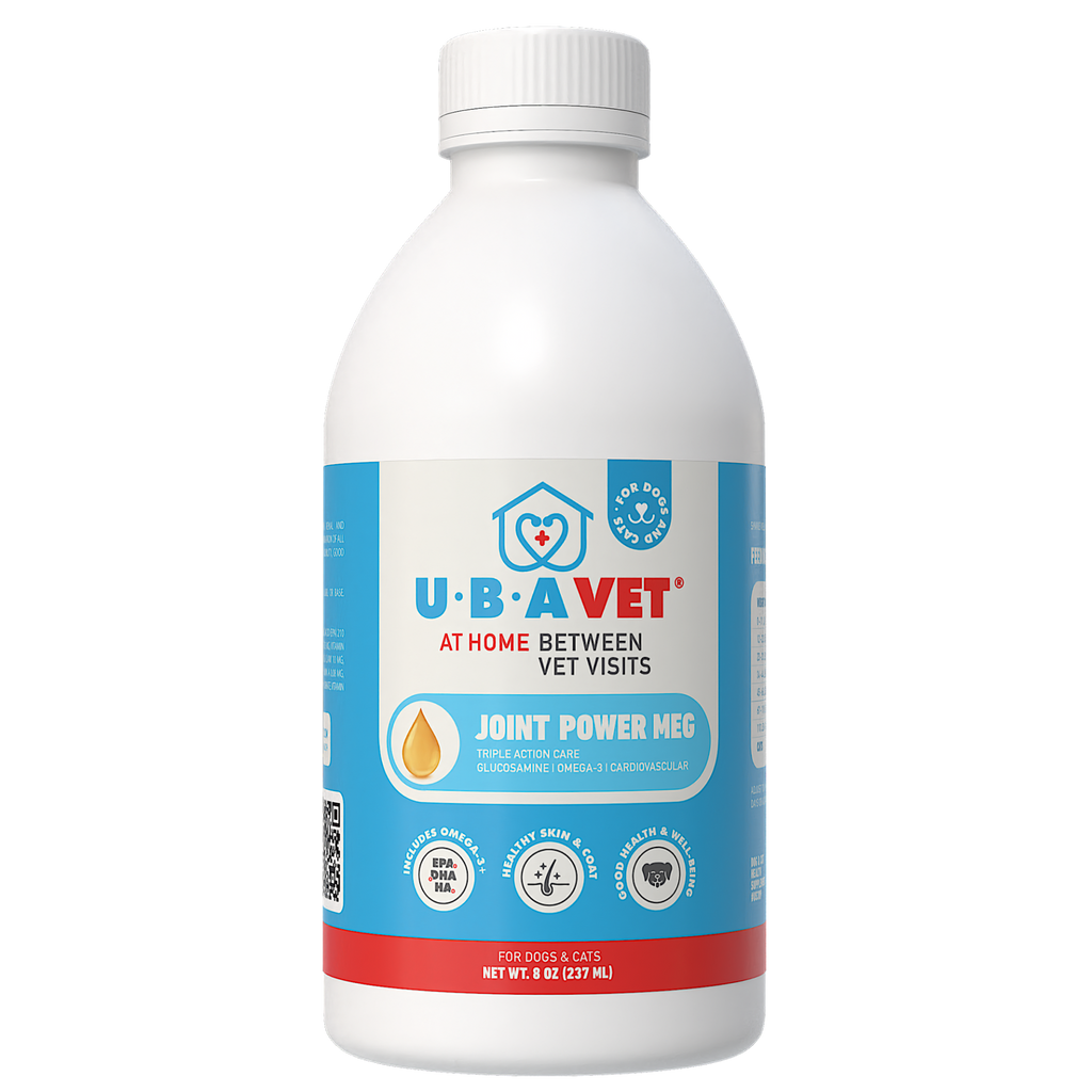 Glamorous Pups : UBAVET Joint Power MEG Maximum Joint Care Liquid for Dogs & Cats – Advanced Mobility Support with Glucosamine, Chondroitin, MSM, and Omega-3s (250ml / 500ml)