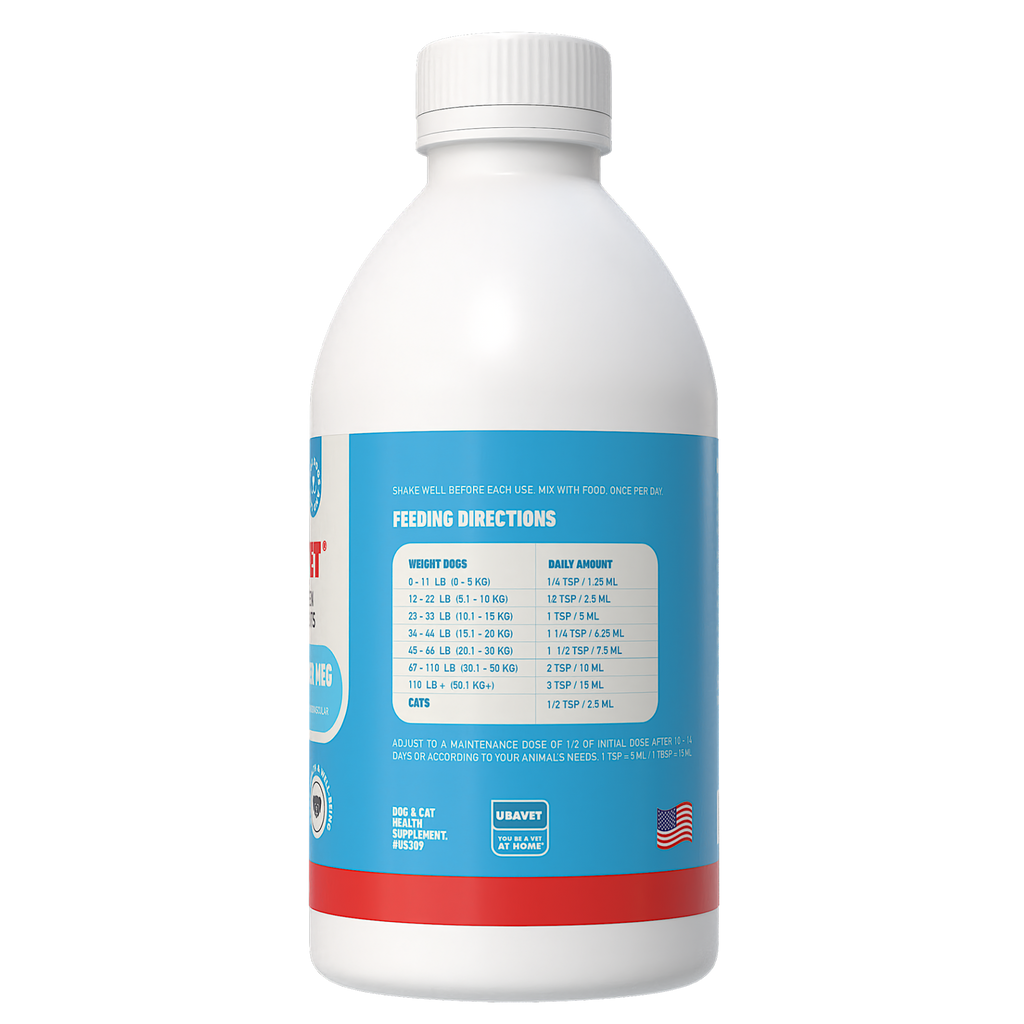 Glamorous Pups : UBAVET Joint Power MEG Maximum Joint Care Liquid for Dogs & Cats – Advanced Mobility Support with Glucosamine, Chondroitin, MSM, and Omega-3s (250ml / 500ml)