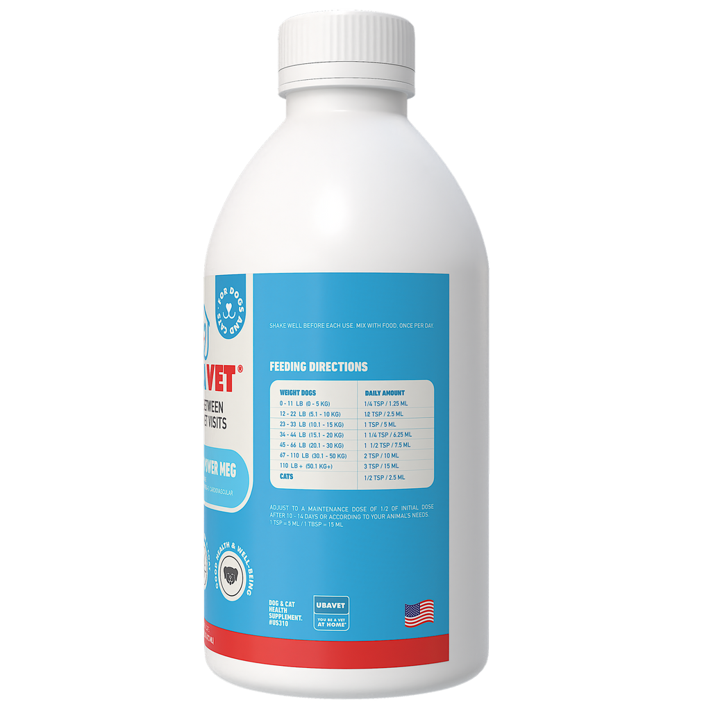 Glamorous Pups : UBAVET Joint Power MEG Maximum Joint Care Liquid for Dogs & Cats – Advanced Mobility Support with Glucosamine, Chondroitin, MSM, and Omega-3s (250ml / 500ml)