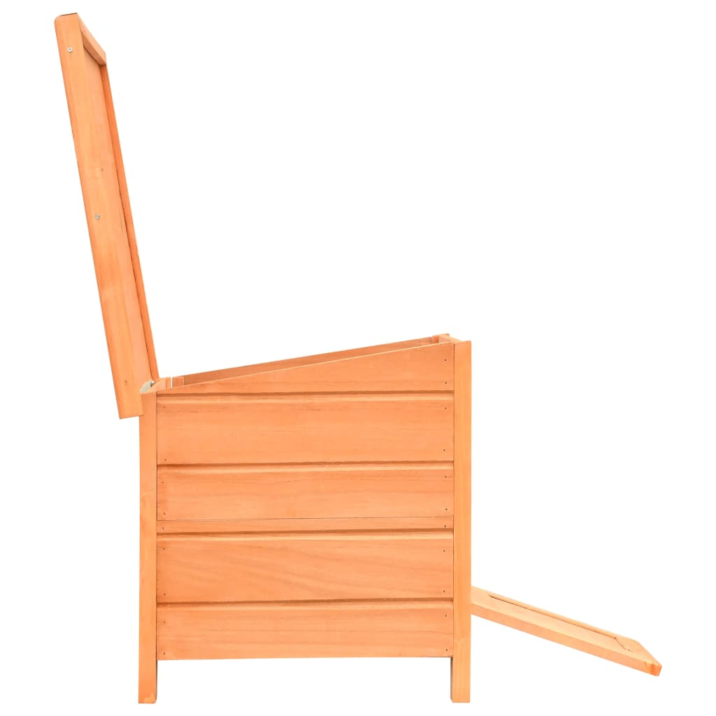 Glamorous Pups : vidaXL Cat House Brown and Green Solid pine/fir wood, powder-coated iron