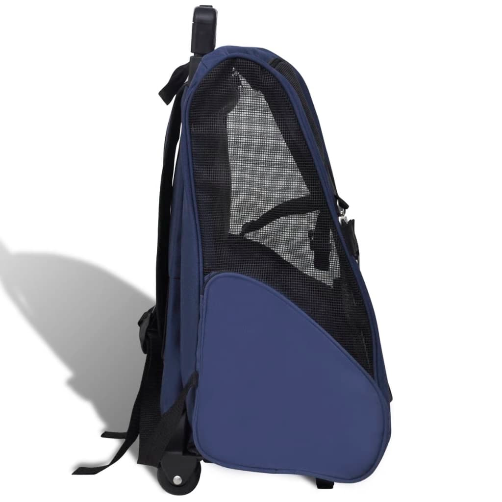 Glamorous Pups : vidaXL Pet Carrier Blue Polyester