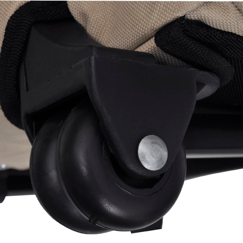 Glamorous Pups : vidaXL Pet Carrier Beige Polyester and Metal Suitable for small pets