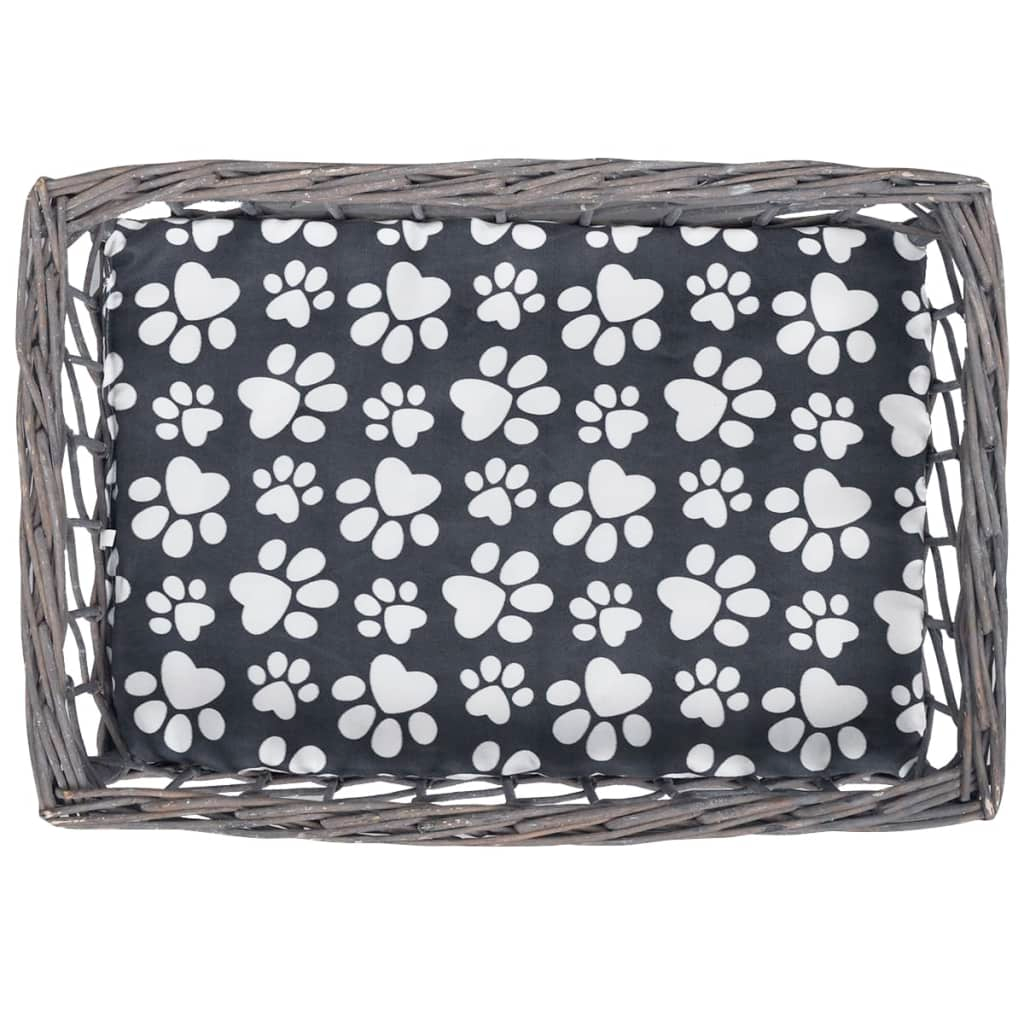 Glamorous Pups : vidaXL Cat House Gray Willow Small Lightweight Cat House Square