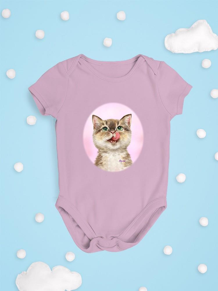 Glamorous Pups : Cat Licking Face Bodysuit -Kayomi Harai Designs
