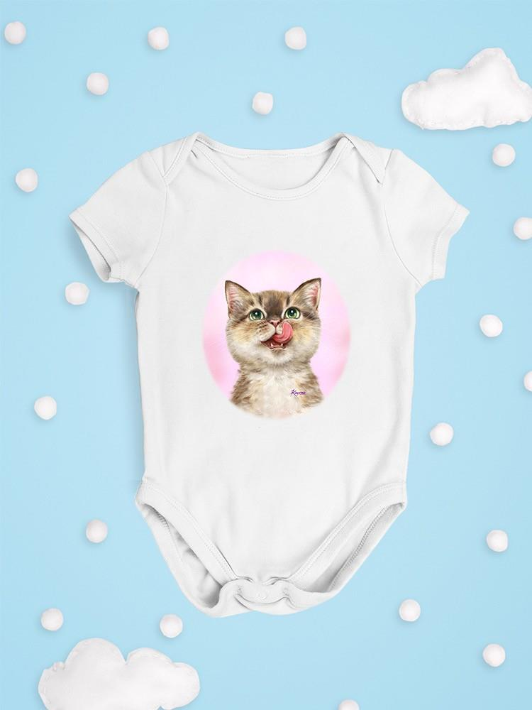 Glamorous Pups : Cat Licking Face Bodysuit -Kayomi Harai Designs