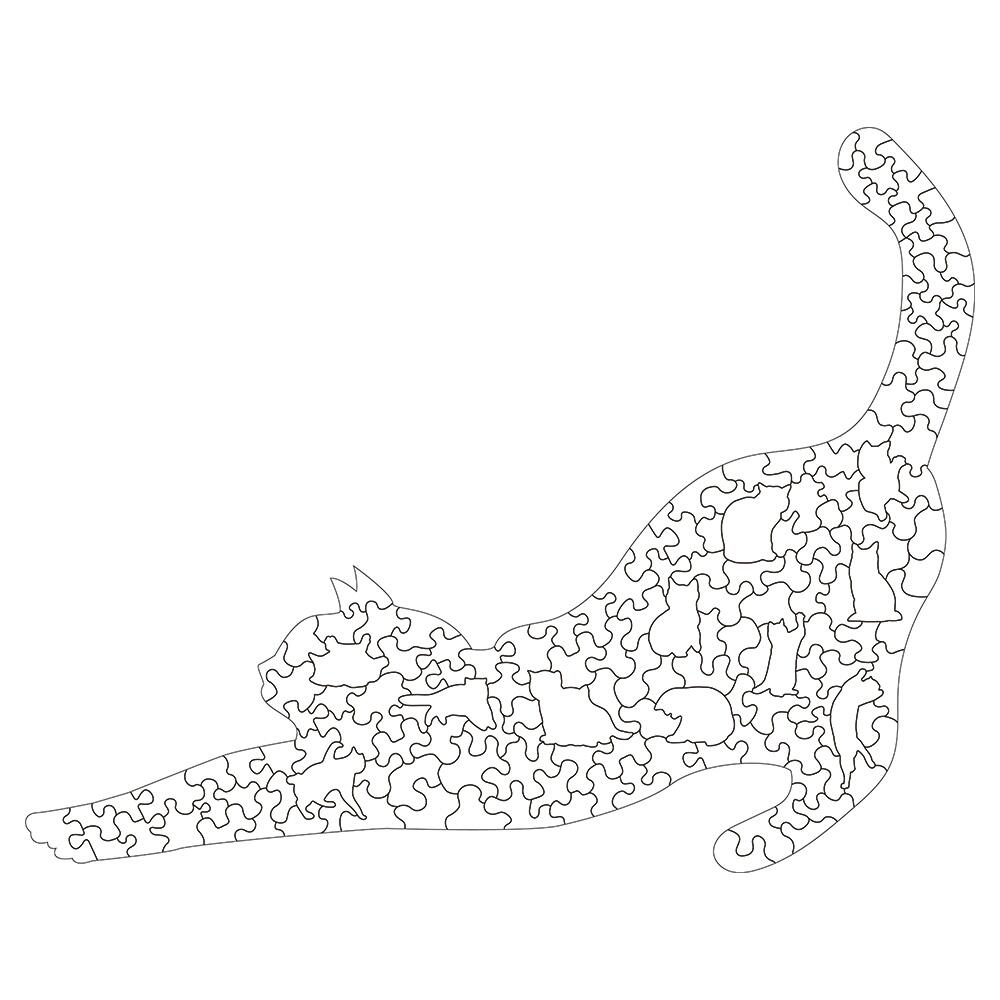 Glamorous Pups : Lifemax Animal Jigsaw Puzzle: Cat | Colorful Wooden Brain-Stimulating Puzzle 🧩🐱🌈