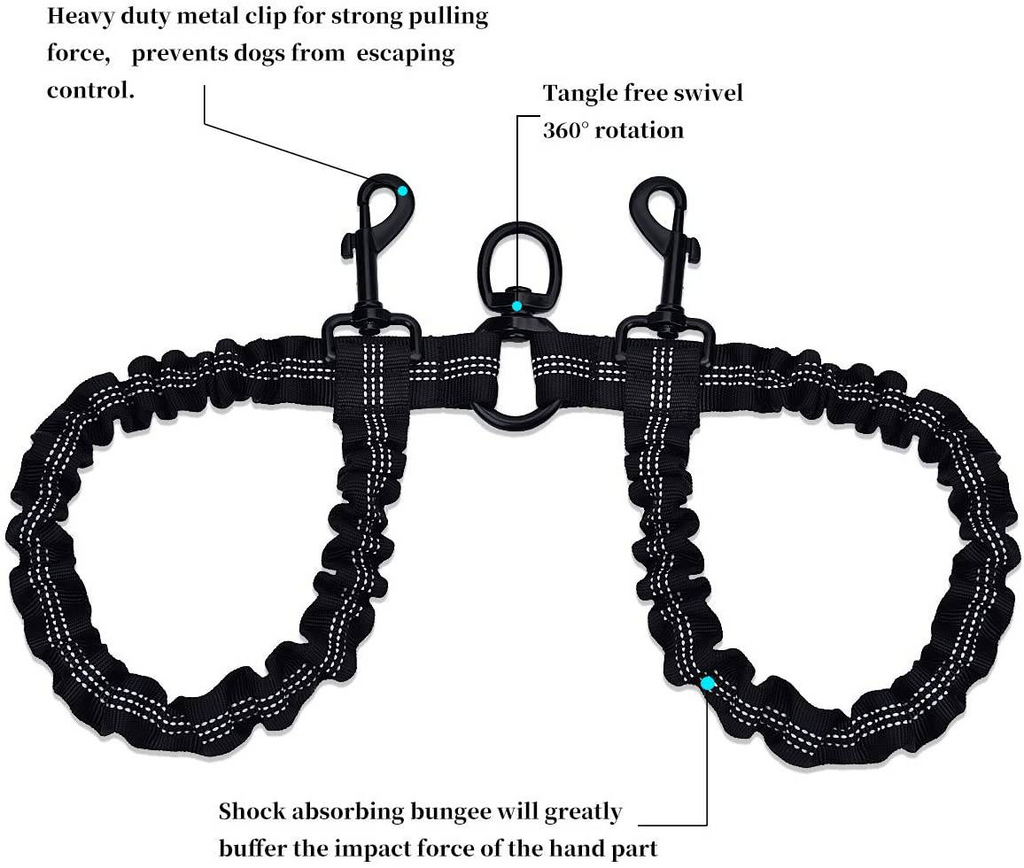 Glamorous Pups : Dual Bungee Leash Add-On