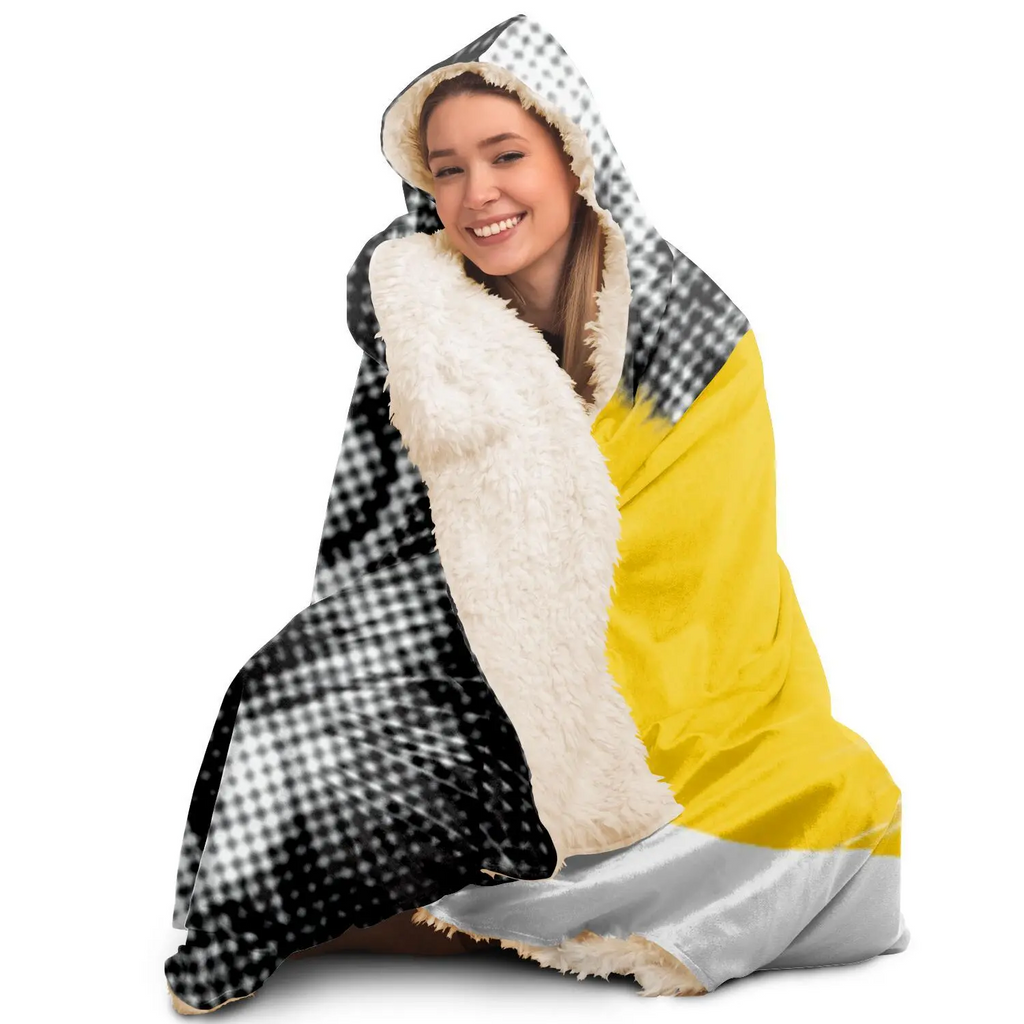 Glamorous Pups : Cat stare Kid's sweater Hooded Blanket