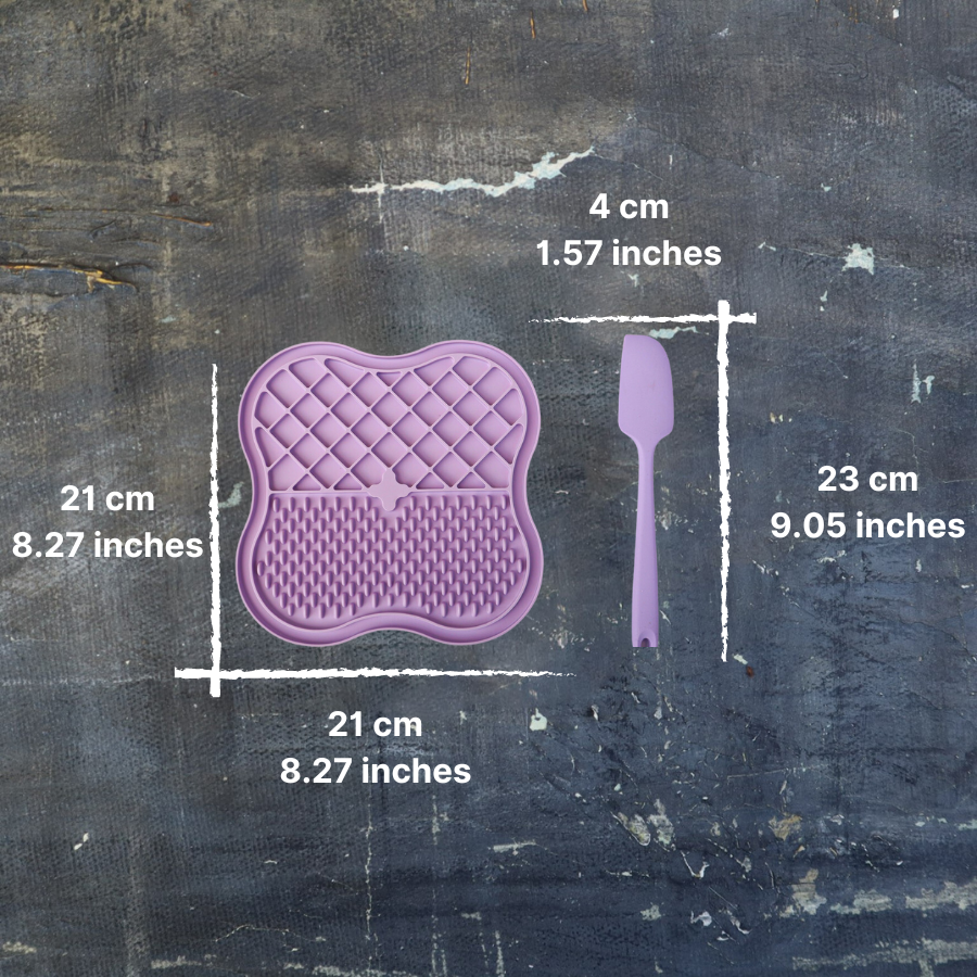 Glamorous Pups : Pet Slow Feeding Set – Silicone Slow Feeder, Licking Plate & Travel Bowl for Puppies & Small Breeds