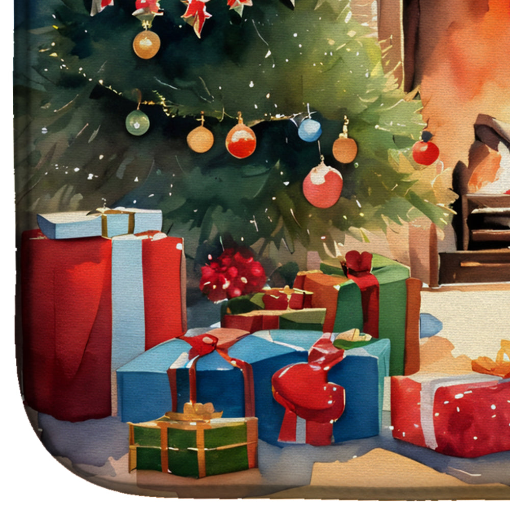 Glamorous Pups : Bouvier des Flandres Cozy Christmas Dish Drying Mat