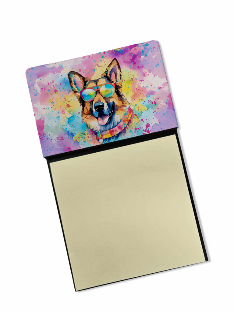 Glamorous Pups : German Shepherd Hippie Dawg Sticky Note Holder