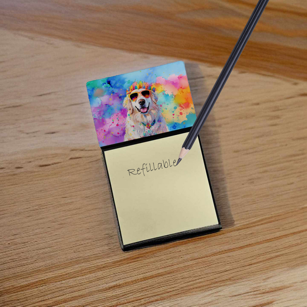 Glamorous Pups : Great Pyrenees Hippie Dawg Sticky Note Holder