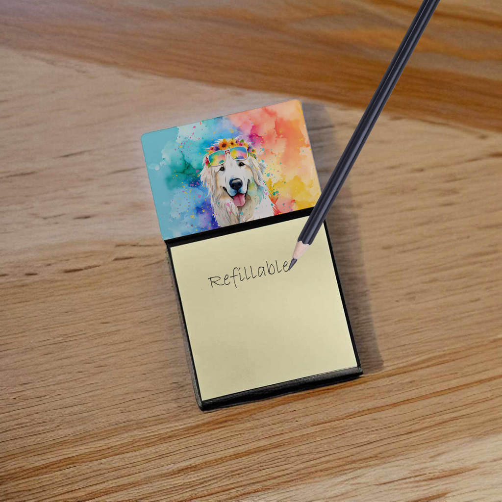 Glamorous Pups : Great Pyrenees Hippie Dawg Sticky Note Holder