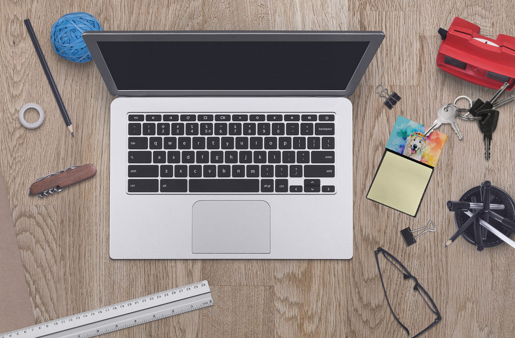 Glamorous Pups : Great Pyrenees Hippie Dawg Sticky Note Holder