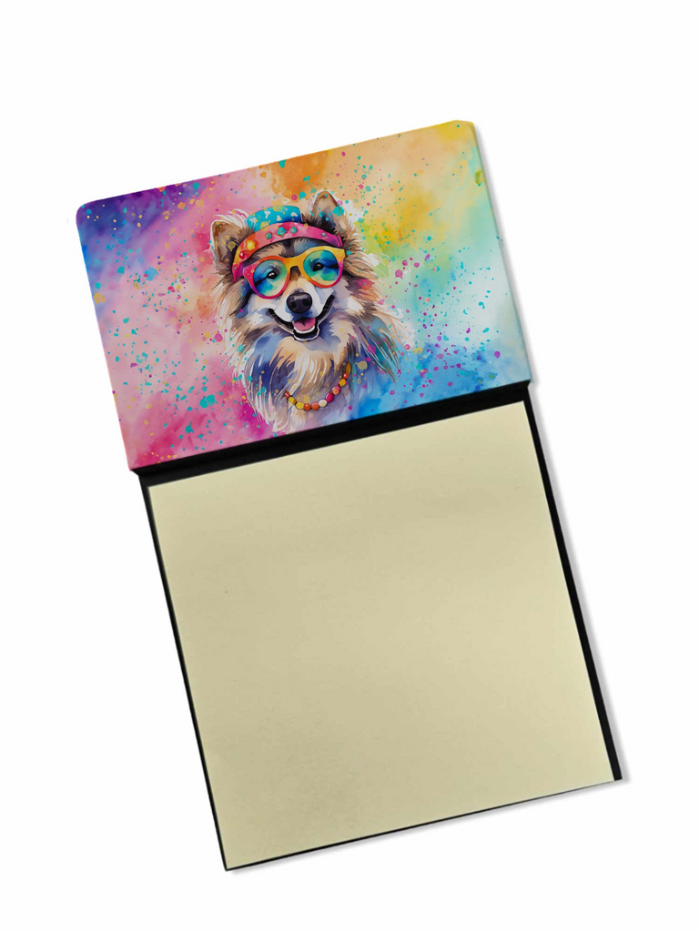 Glamorous Pups : Keeshond Hippie Dawg Sticky Note Holder