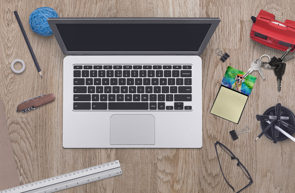 Glamorous Pups : Weimaraner Hippie Dawg Sticky Note Holder