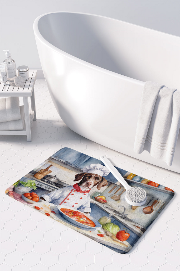 Glamorous Pups : Pointer The Chef Memory Foam Kitchen Mat