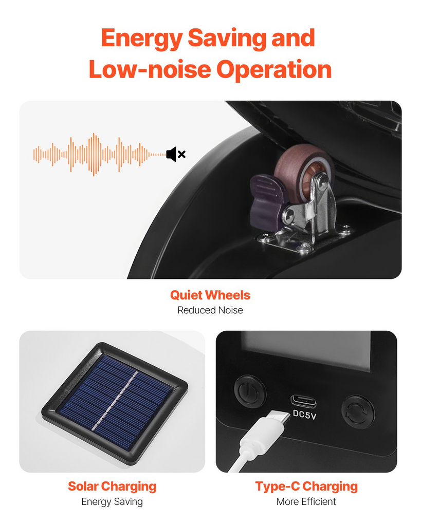 Glamorous Pups : VEVOR 40.8” Cat Exercise Wheel with Pedometer | Quiet Indoor Cat Running Wheel with Brake & Soft Carpet Runway – Fitness Treadmill for Cats up to 30 lbs (Black)