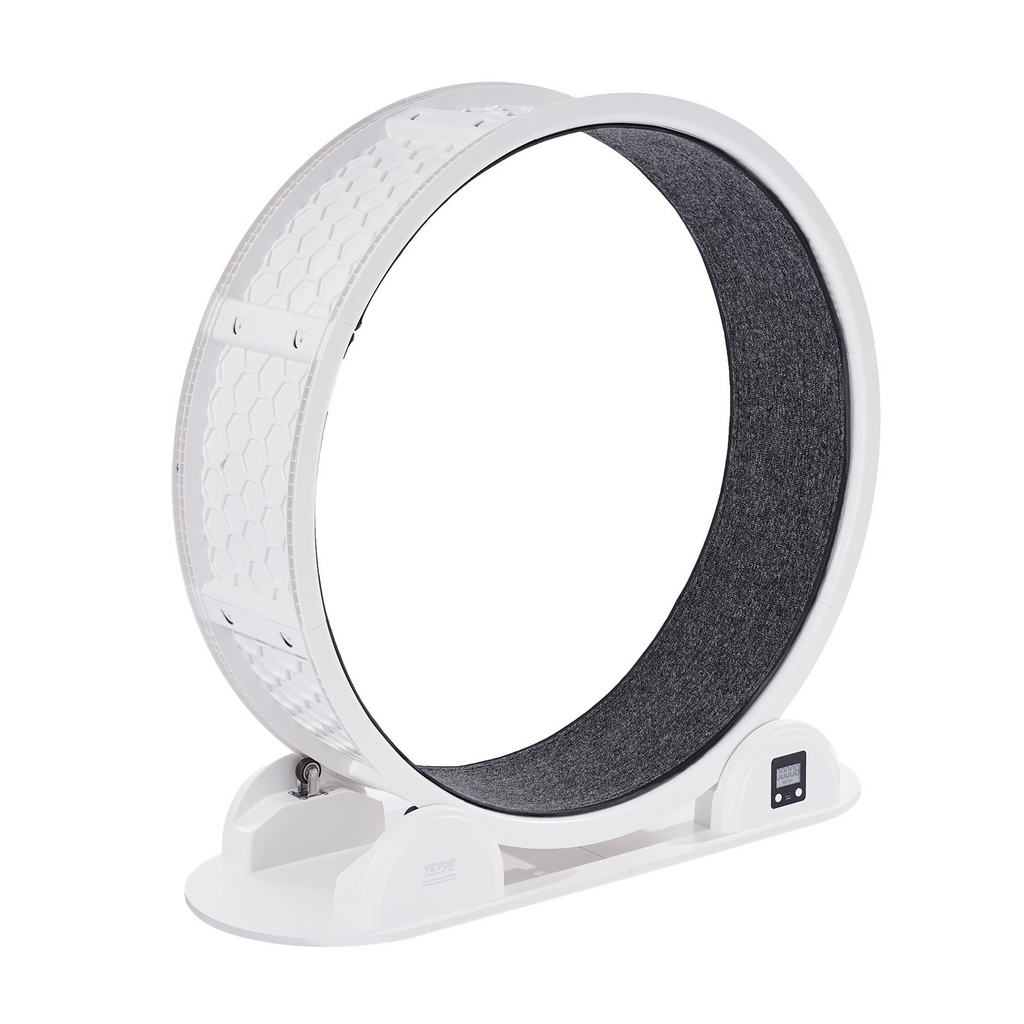Glamorous Pups : VEVOR 40.8” Cat Exercise Wheel with Pedometer | Quiet Indoor Cat Treadmill with Brake & Carpeted Runway – White Fitness Wheel for Cats Under 30 lbs