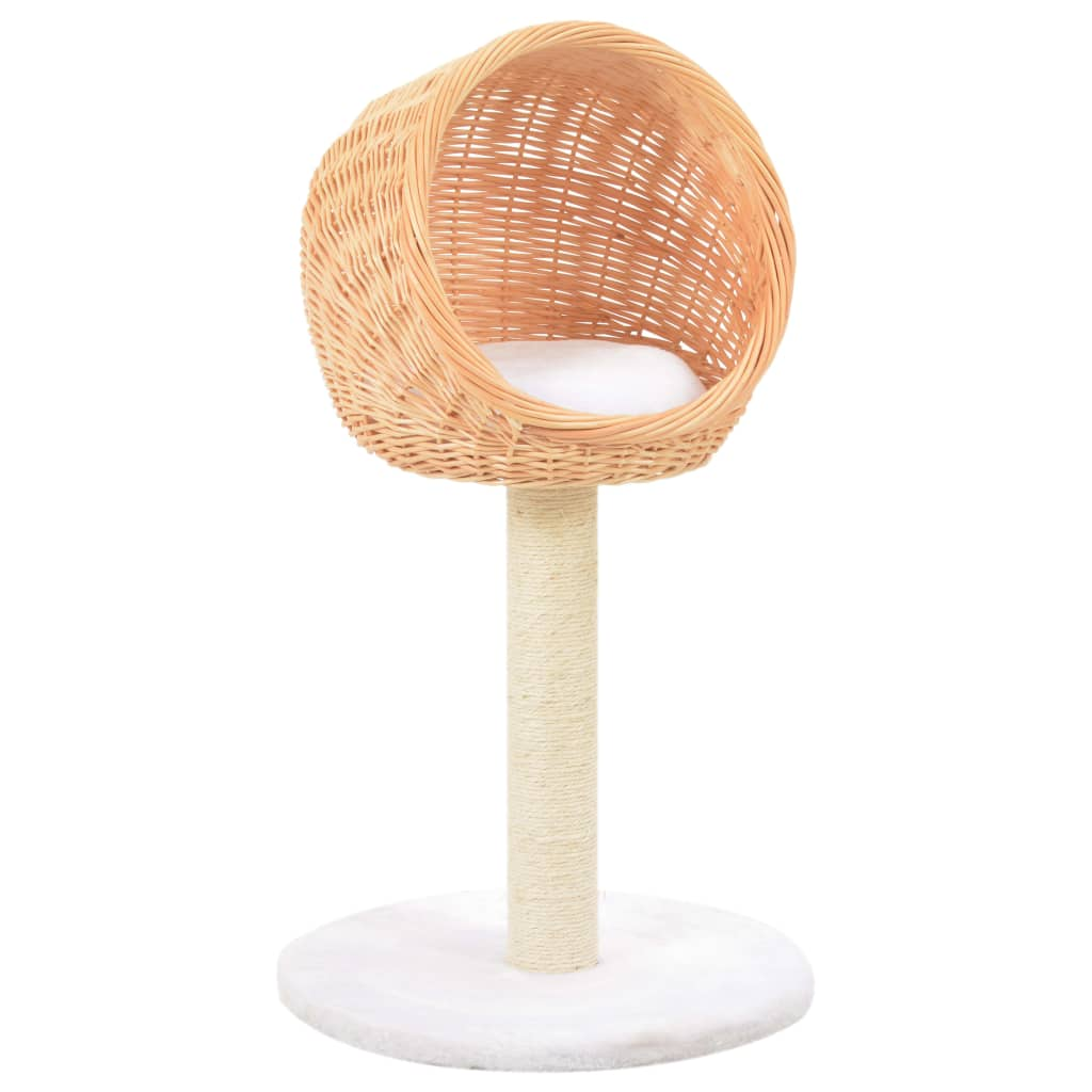 Glamorous Pups : vidaXL Cat Tree Natural Willow, Sisal rope, Plush