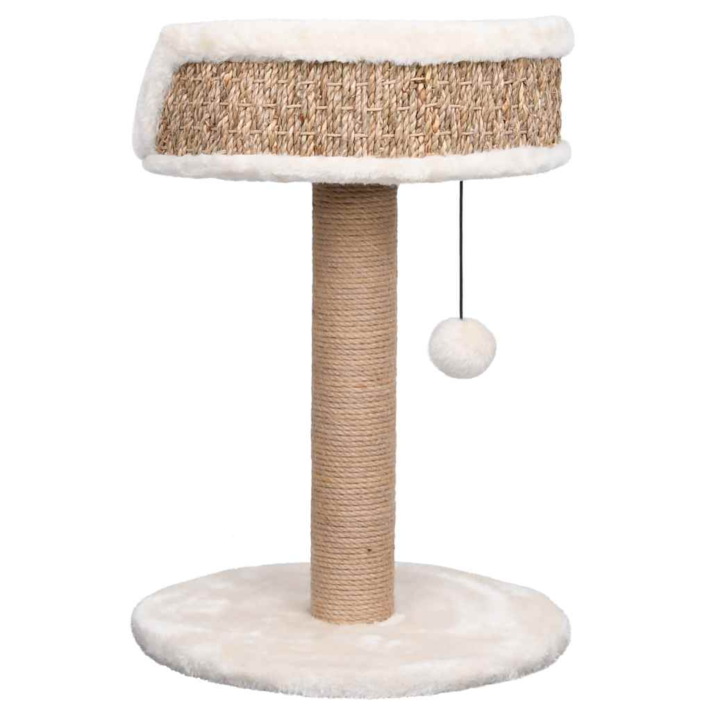 Glamorous Pups : vidaXL Cat Tree Beige Flakeboard, Seagrass, Plush, Jute Compact
