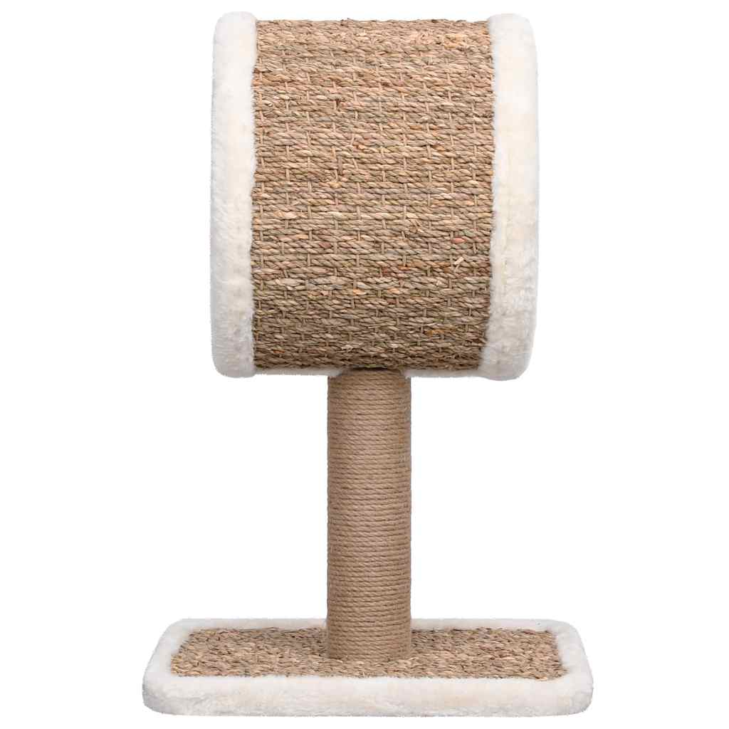 Glamorous Pups : vidaXL Cat Tree Beige Flakeboard Small Stylish Design Cat Tree Round