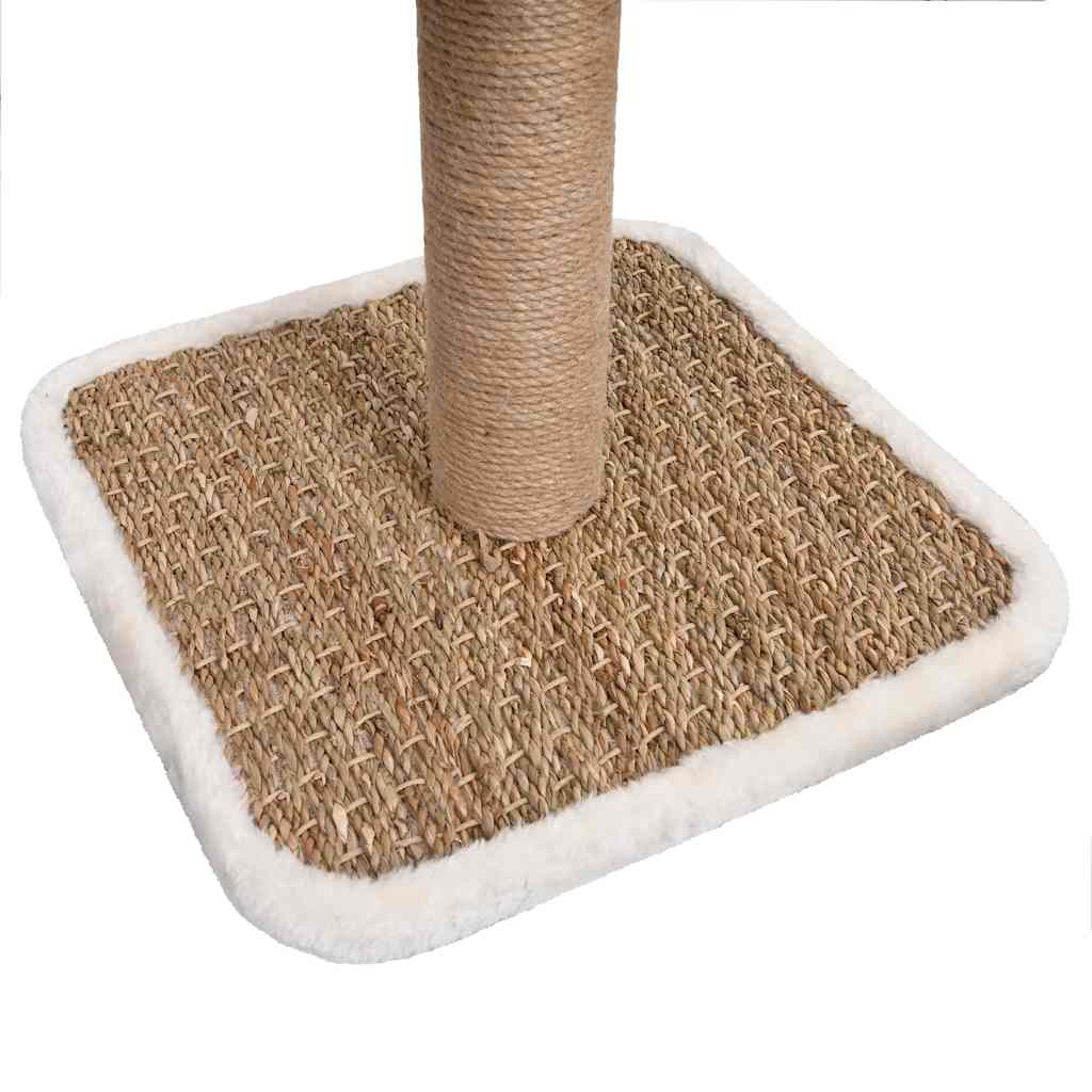 Glamorous Pups : vidaXL Cat Tree Beige Flakeboard Small Stylish Design Cat Tree Round