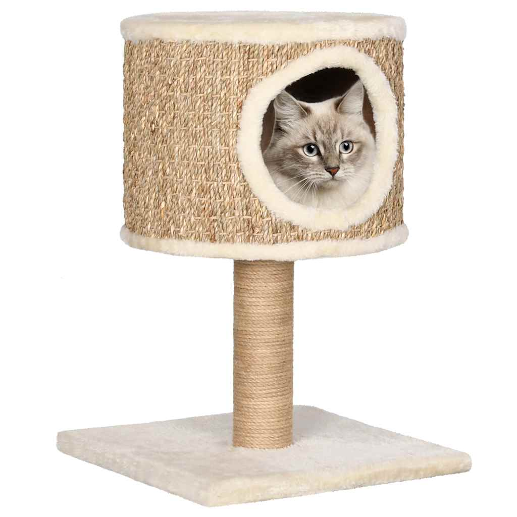Glamorous Pups : vidaXL Cat Tree Beige Flakeboard Compact Durable Cat Tree Square