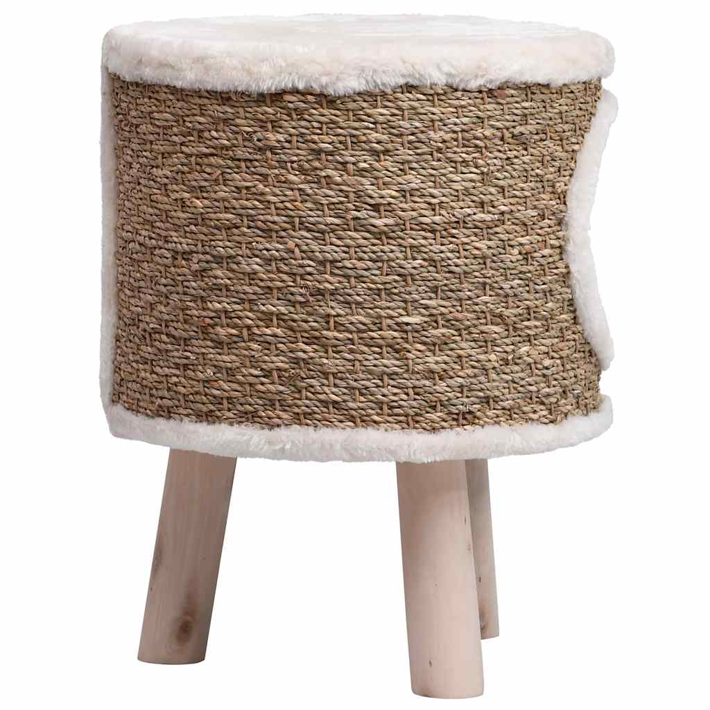Glamorous Pups : vidaXL Cat House Brown Seagrass, Flakeboard, Plush Durable Cat House