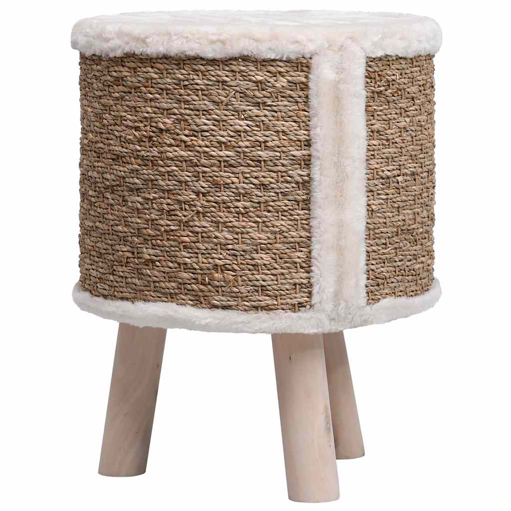 Glamorous Pups : vidaXL Cat House Brown Seagrass, Flakeboard, Plush Durable Cat House