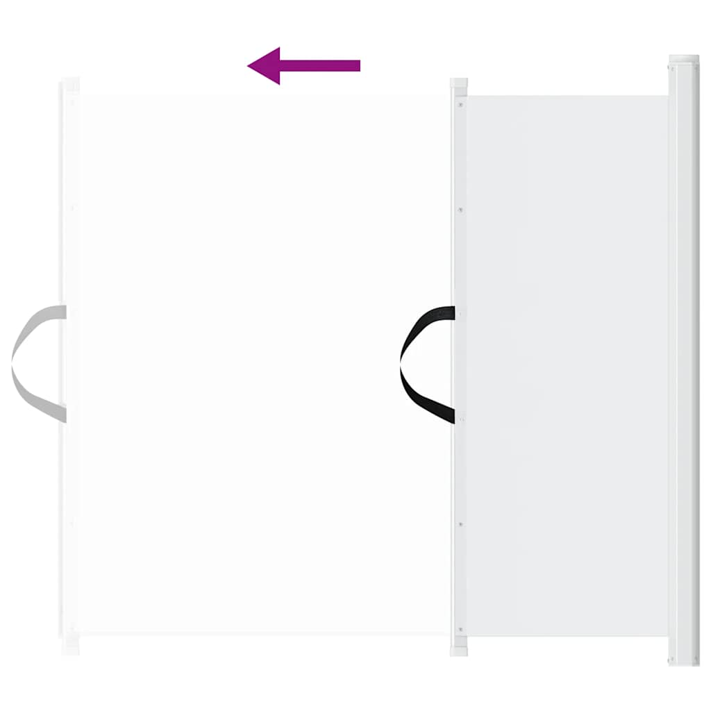 Glamorous Pups : vidaXL Retractable Pet Gate White 40.4"x49.2"