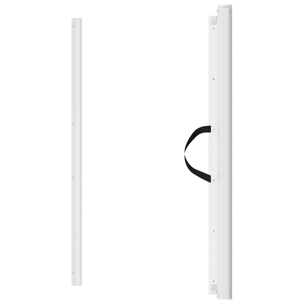 Glamorous Pups : vidaXL Retractable Pet Gate White 32.5"x49.2"