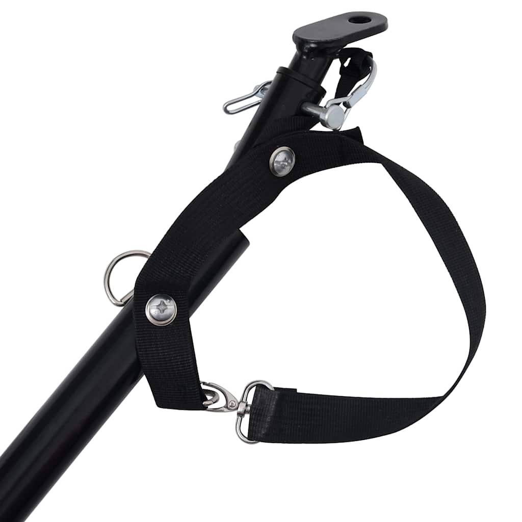 Glamorous Pups : vidaXL Pet Bike Trailer Red Oxford Fabric Medium Foldable