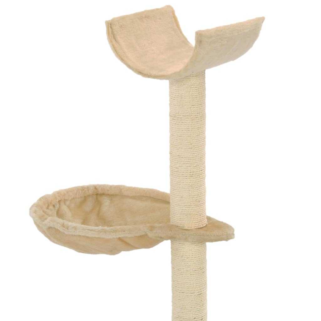 Glamorous Pups : vidaXL Cat Tree Beige Particle Board 41.3 in Durable Cat Tree