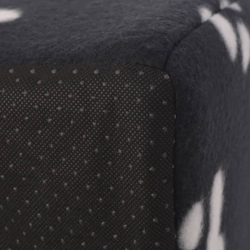 Glamorous Pups : vidaXL Cat Cubby Black and white Polyester fleece Large Removable Covers