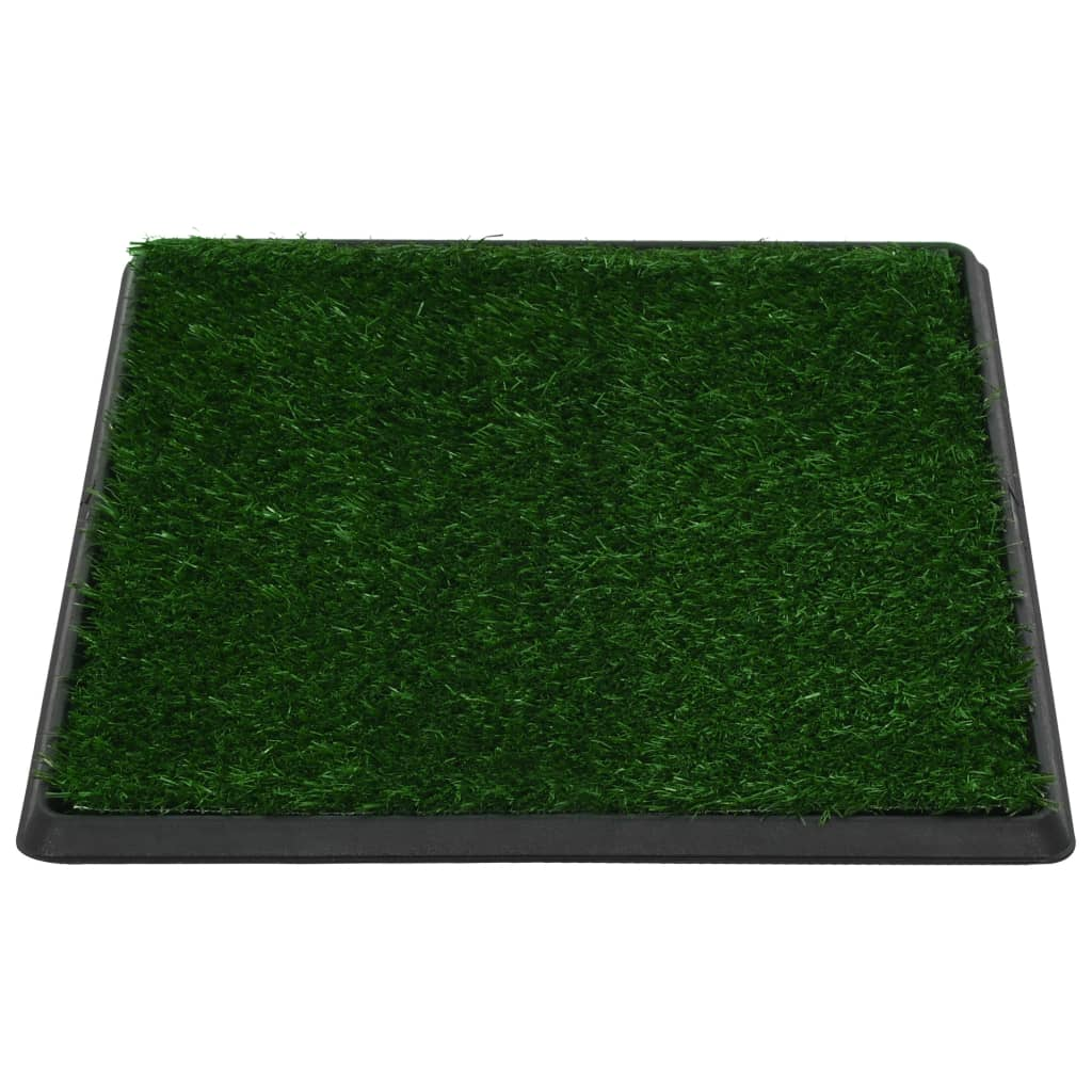 Glamorous Pups : vidaXL Pet Toilet Green, Black PP, PS, PE 25.2 x 20.1 x 1.2 in Portable