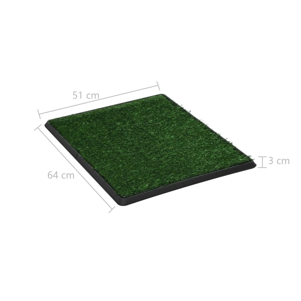 Glamorous Pups : vidaXL Pet Toilet Green, Black PP, PS, PE 25.2 x 20.1 x 1.2 in Portable